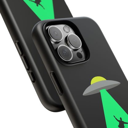 Phone Case — 'Beamed Up Before Rent Was Due' Alien Abduction Design