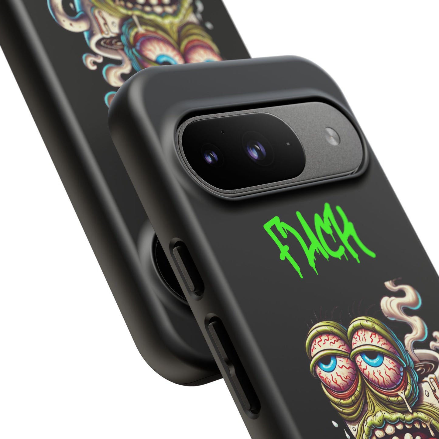 Phone Case — "F*** Monday" Grotesque Coffee Monster Shock Art