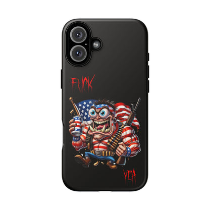 Patriotic Madman Phone Case — 'Funk Yea' USA Flag Tough Case