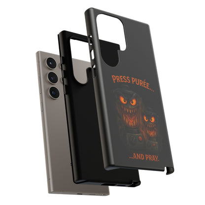 Phone Case - 'Press Purée...and Pray' Halloween Horror Protective Cover