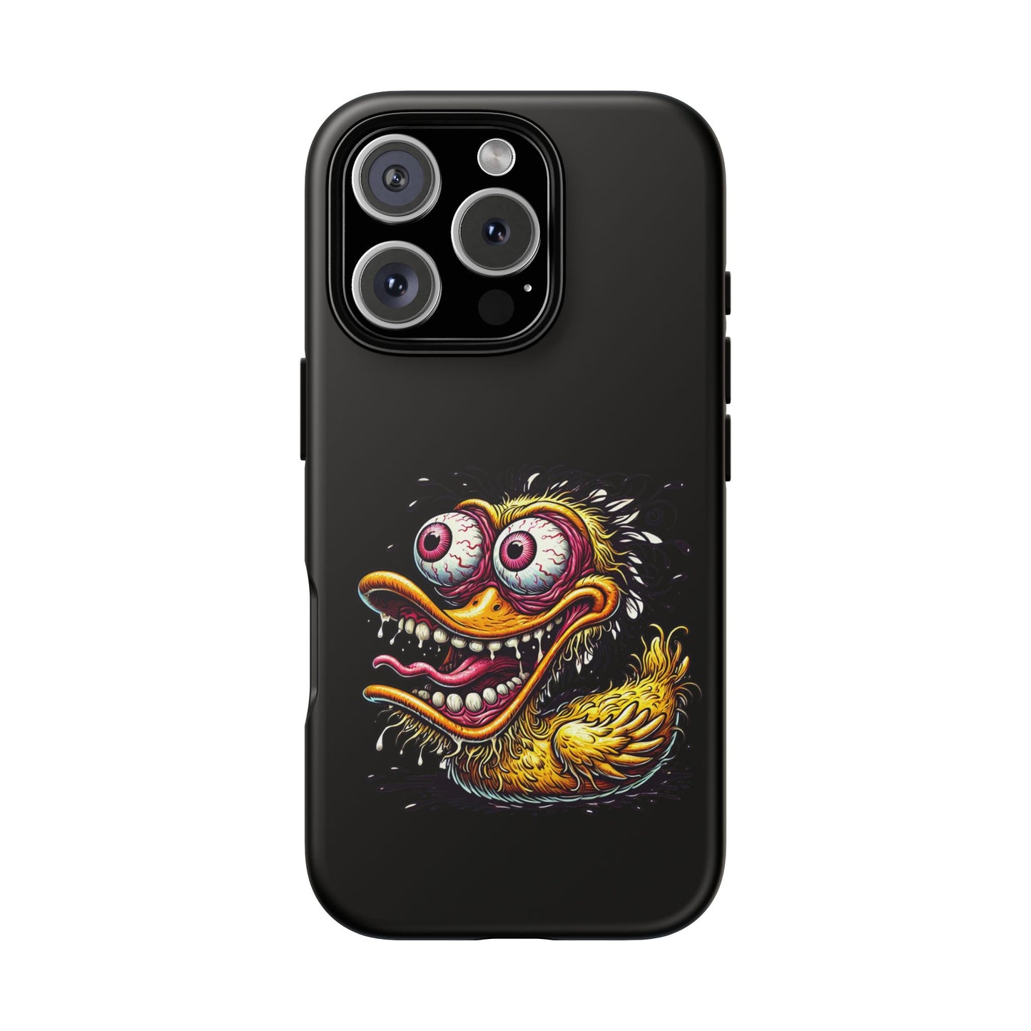 Duck Monster Phone Case — Crazy Cartoon Eye Duck Shock Design Tough Case