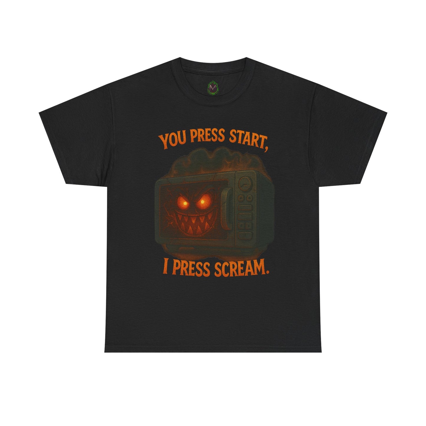 You Press Start I Press Scream tee | Retro Horror Game Controller