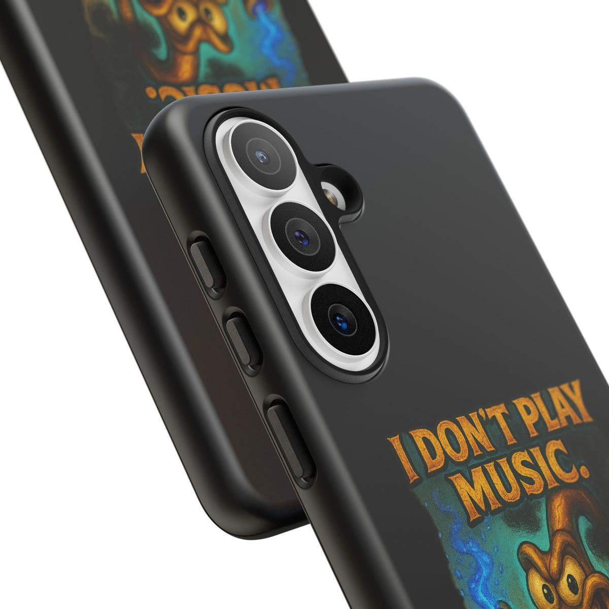 Phone Case — "I Don't Play Music. I Detonate It." Cartoon Bomb Graphic