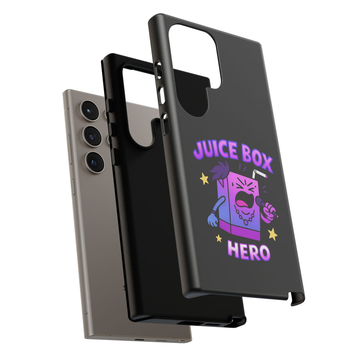 Phone Case — 'Juice Box Hero' Cute Cartoon Protective Cover