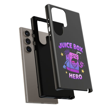 Phone Case — 'Juice Box Hero' Cute Cartoon Protective Cover