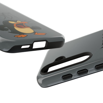 Resist Angry Penguin Phone Case — Protective iPhone Case with Bold Cartoon Design