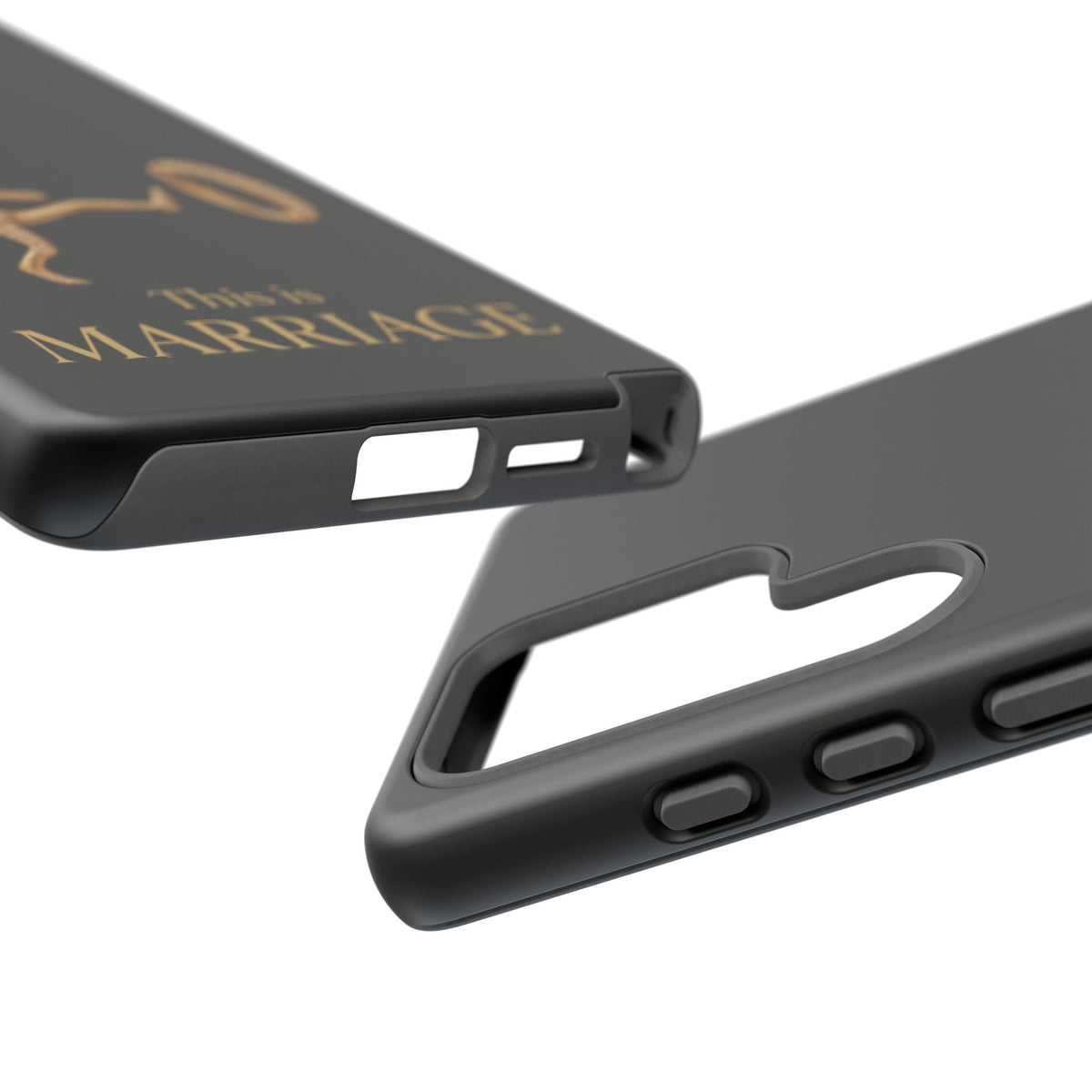 Phone Case - ‘This is Marriage’ Gold Ring Cartoon Design