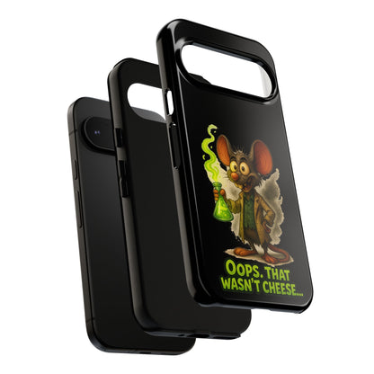 Phone Case — Funny Cartoon Rat "Oops That Wasn't Cheese" Protective Cover