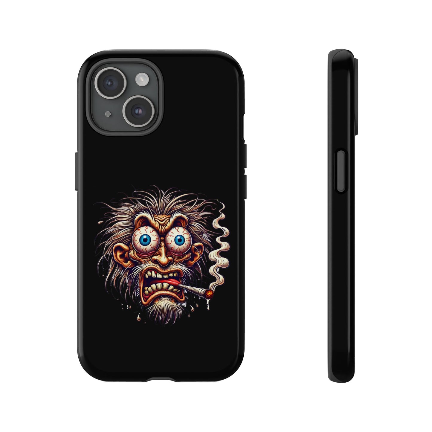 Phone Case — Wild Cartoon Monster Smoking Design