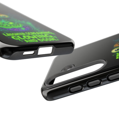 Phone Case — 'Side Effects May Include Laughter, Screaming, Glowing, and Doom' Neon Monster