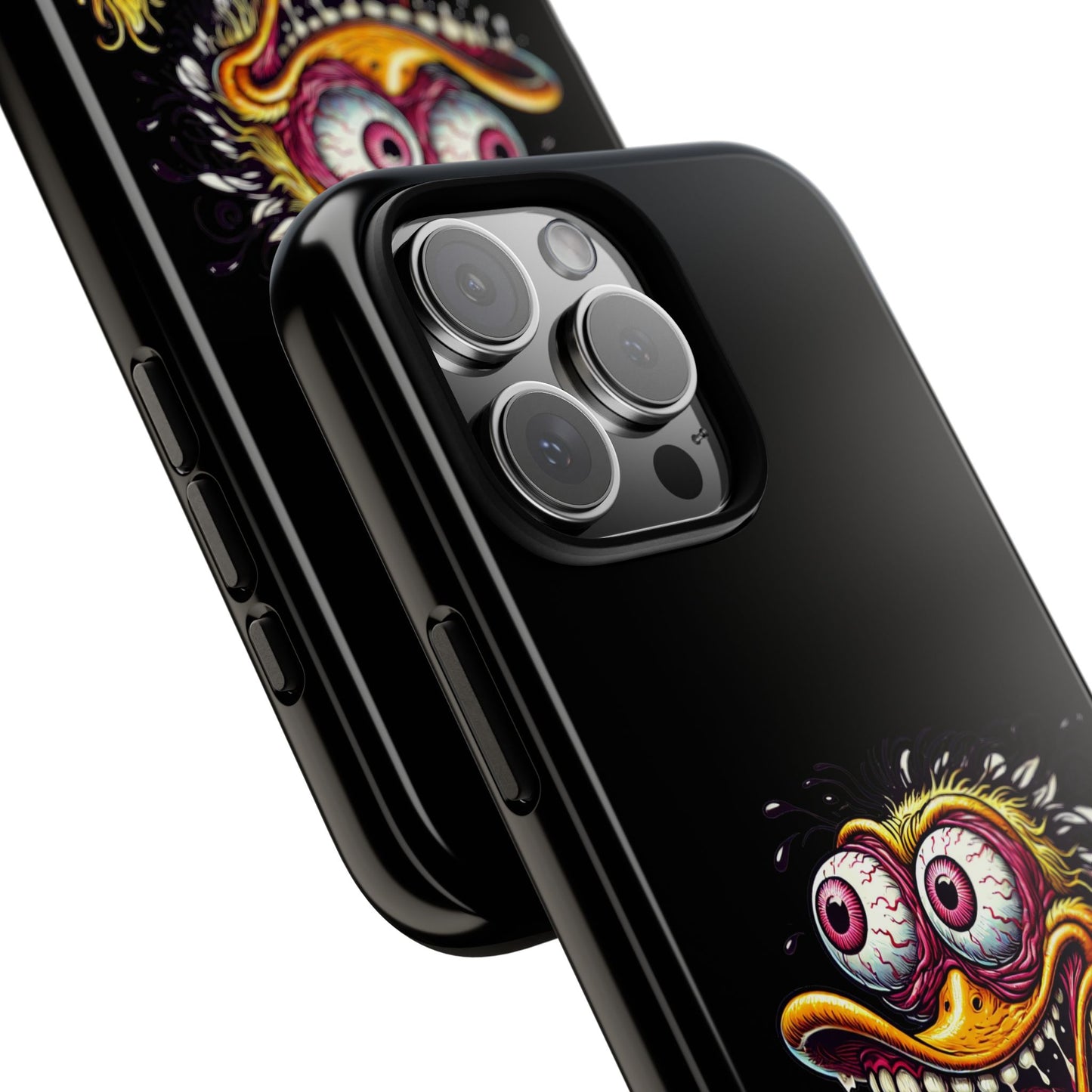 Duck Monster Phone Case — Crazy Cartoon Eye Duck Shock Design Tough Case