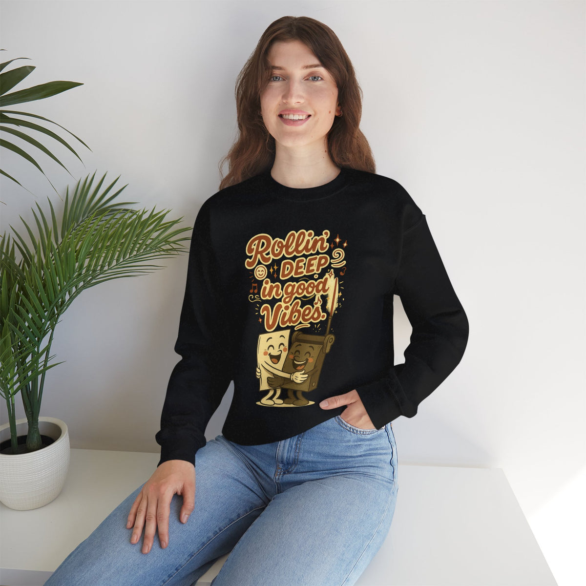 Rollin' Deep in Good Vibes Crewneck
