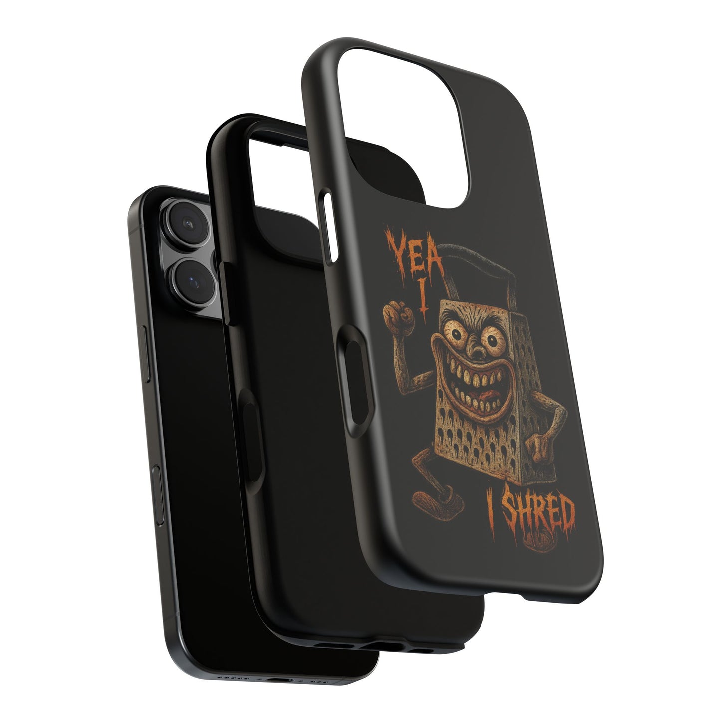 Phone Case — Funny Grater Character 'Yea I Shred' Protective iPhone Cover