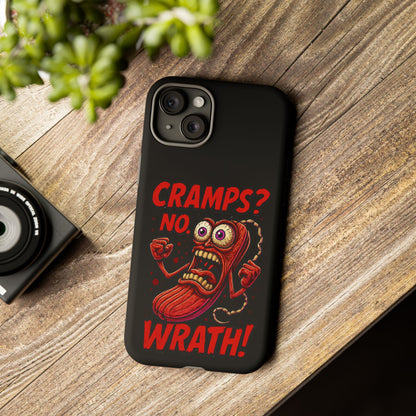 Phone Case — "Cramps? No, Wrath!" Retro Hot-Pepper Graphic