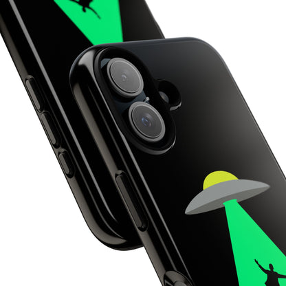 Phone Case — 'Beamed Up Before Rent Was Due' Alien Abduction Design