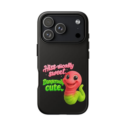 Phone Case — "Hiss-tically Sweet, Dangerously Cute" Worm Design