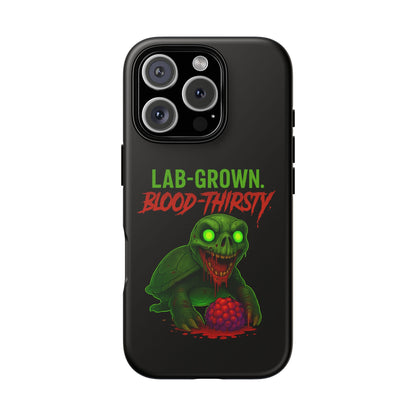 Phone Case — “Lab-Grown. Blood-Thirsty!” Green Monster Horror Design