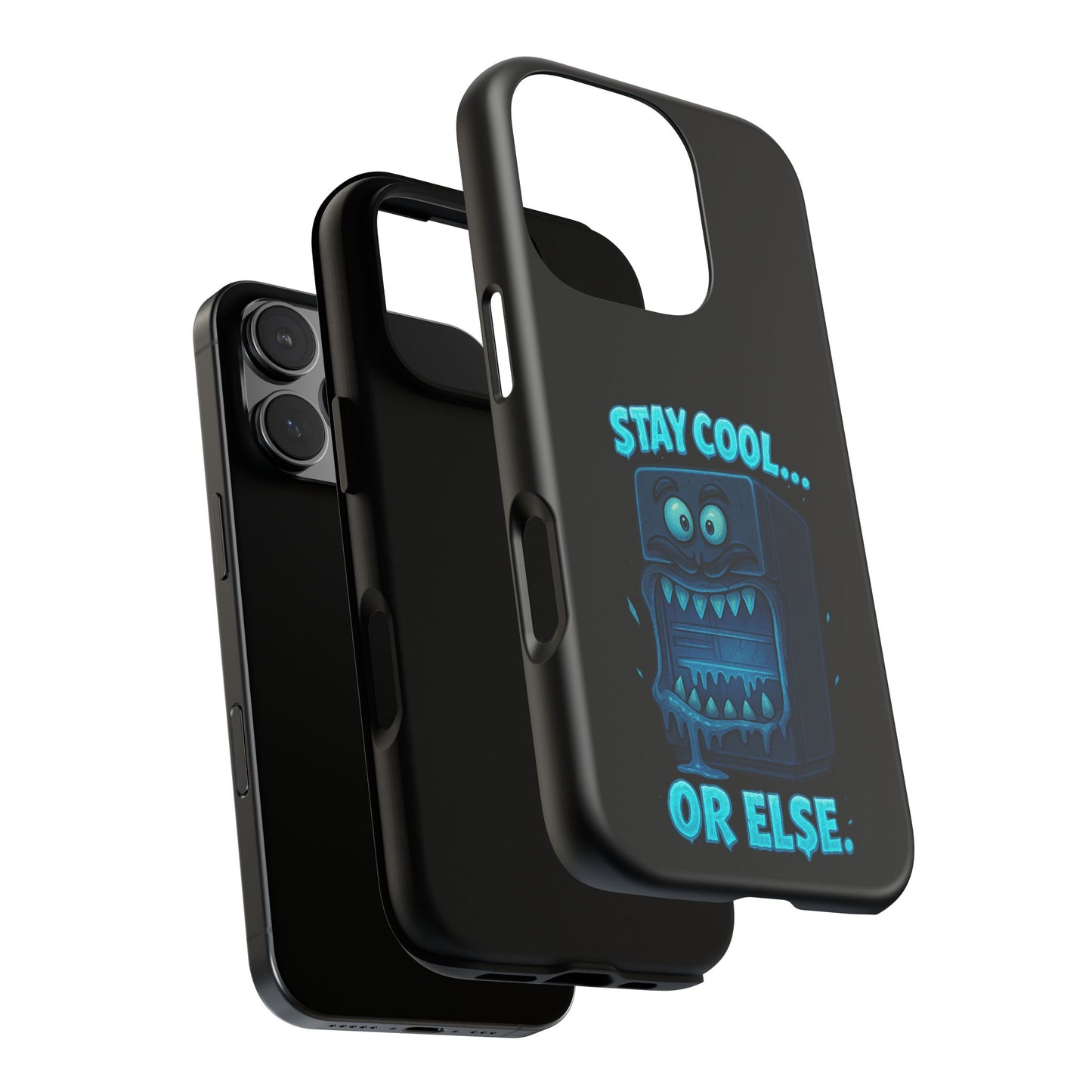 Stay Cool... Or Else. Phone Case — Neon Monster Protective iPhone Cover