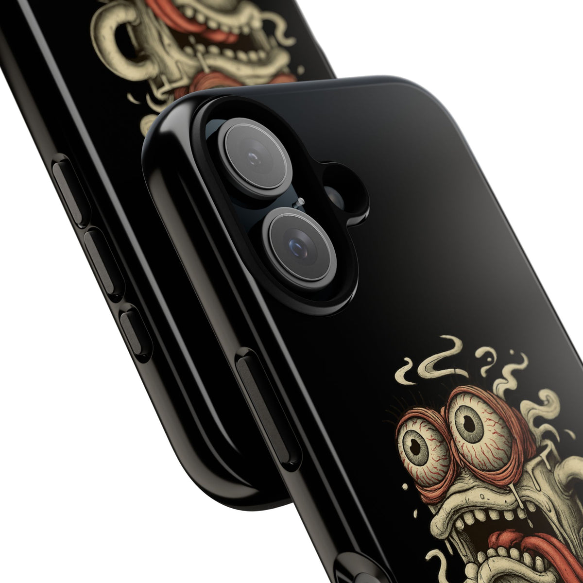 Tough Cases: Retro Hot Coffee Monster Phone Case — Funny 'If Your Mug...' Quote