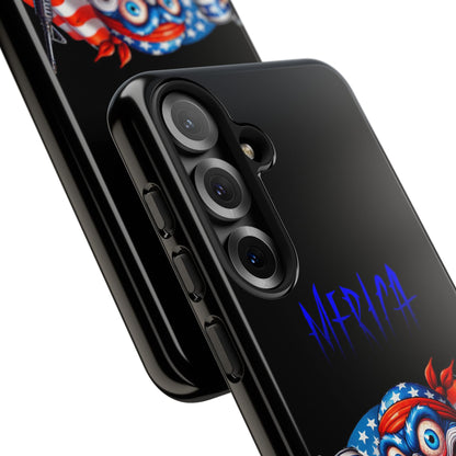 Phone Case — Patriotic 'Merica Clown with Flag, Beer & Rifle