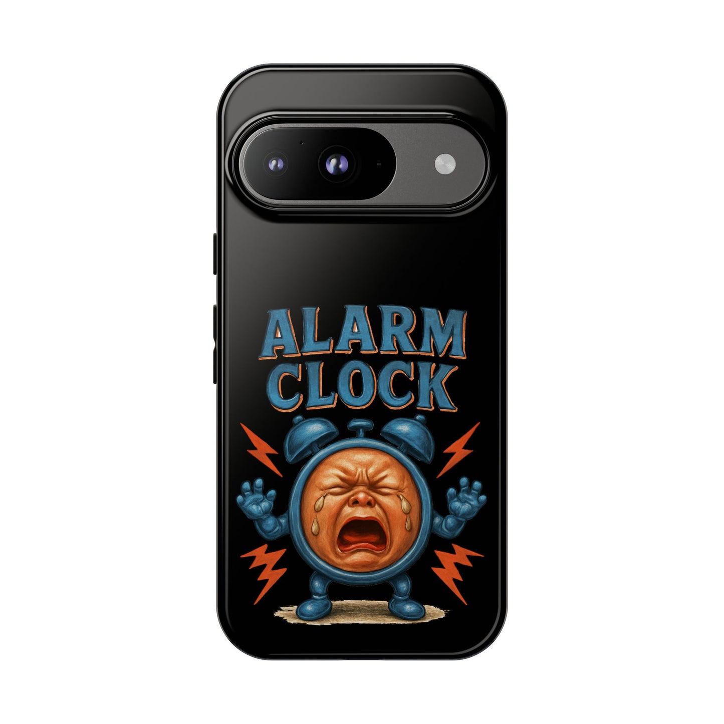 Phone Case — "Alarm Clock" Retro Screaming Clock Protective Cover