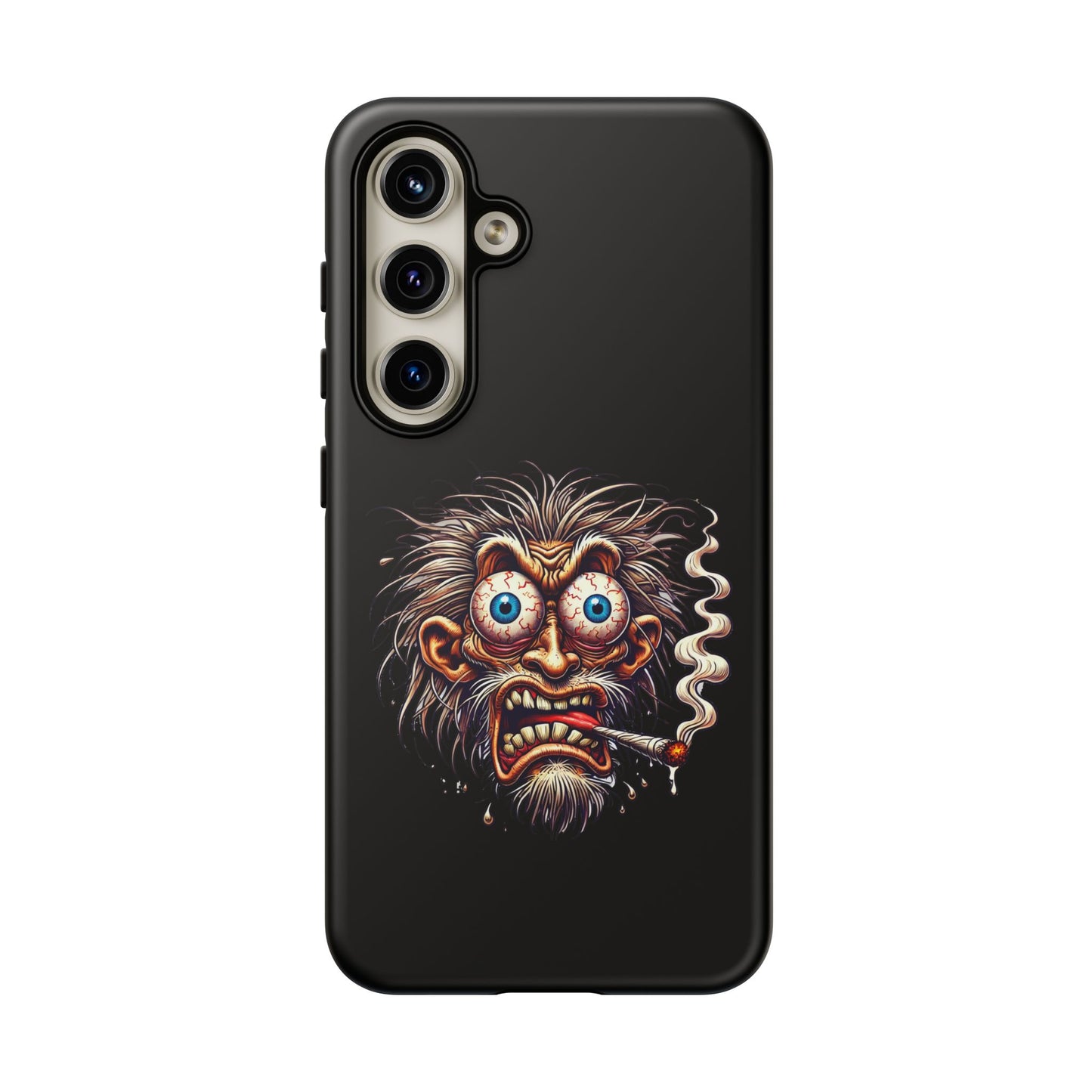 Phone Case — Wild Cartoon Monster Smoking Design