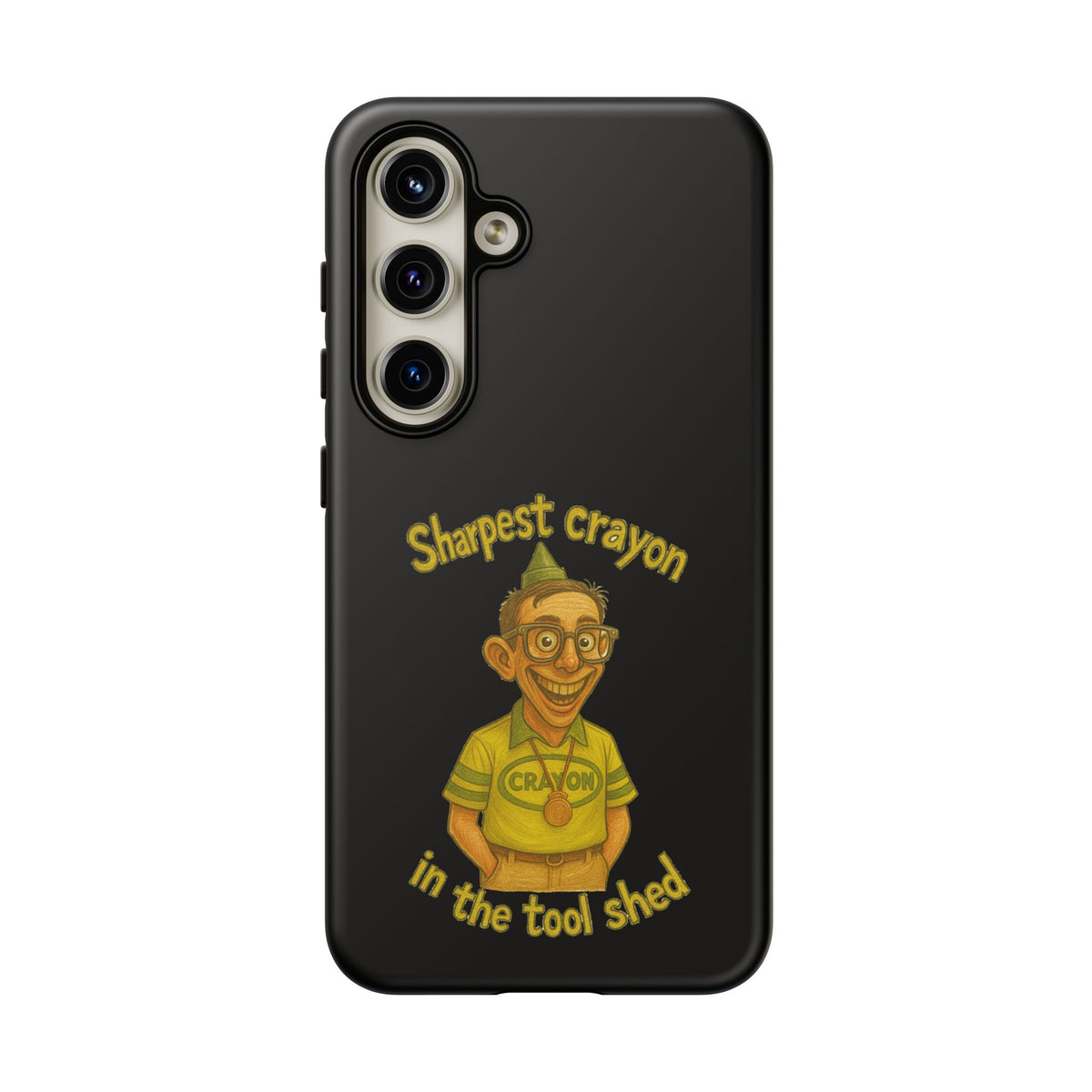 Phone Case — "Sharpest Crayon in the Tool Shed" Retro Teacher/Geek Protective Cover