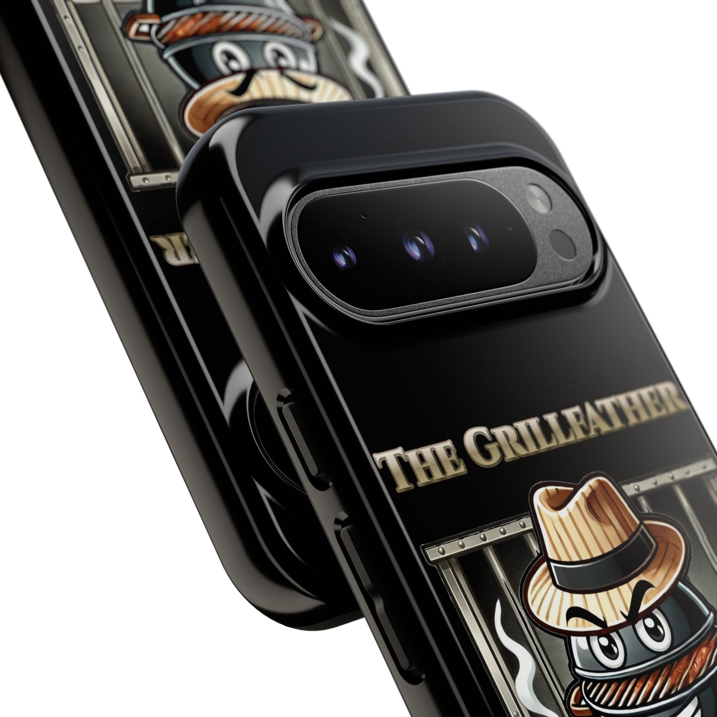 Grillfather Personalized Phone Case — Funny BBQ Smoker Design