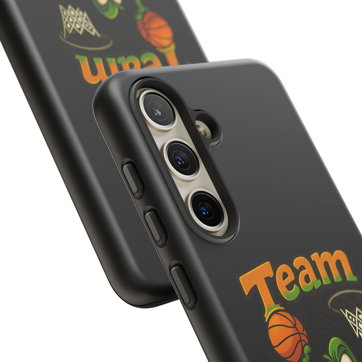 Team Player Basketball Phone Case — Cute Cartoon Pickle Dunk Phone Cover