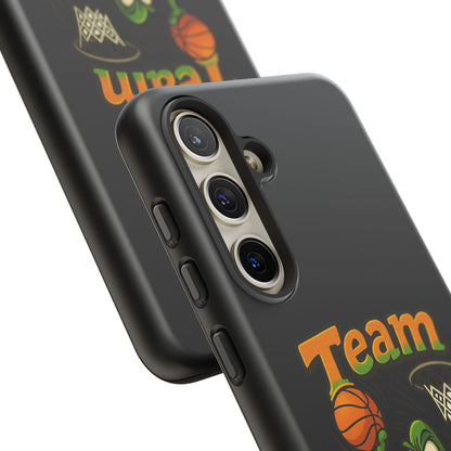 Team Player Basketball Phone Case — Cute Cartoon Pickle Dunk Phone Cover