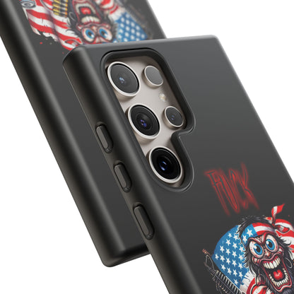 Phone Case — American Flag Skull Soldier Design (Tough Cases)