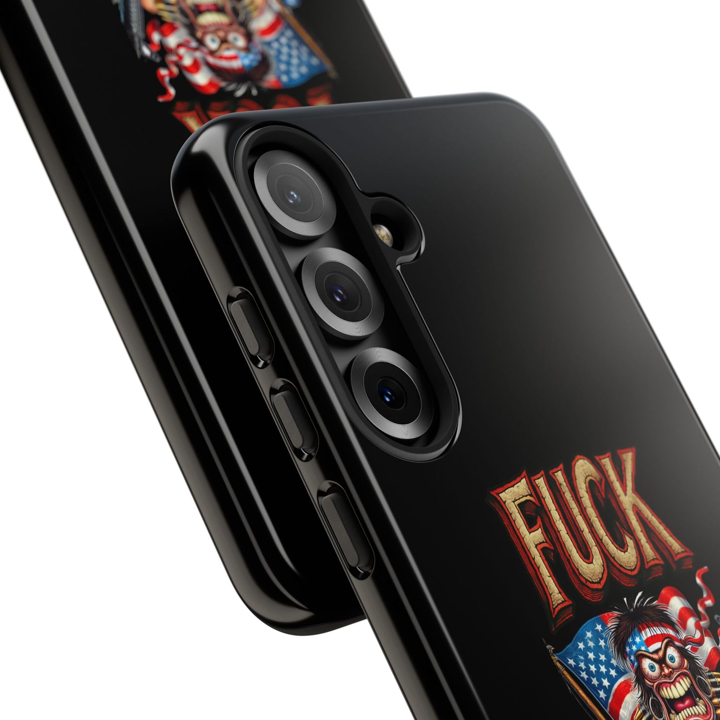 Phone Case — "FUCK YEA" Patriotic Skeleton Soldier Graphic