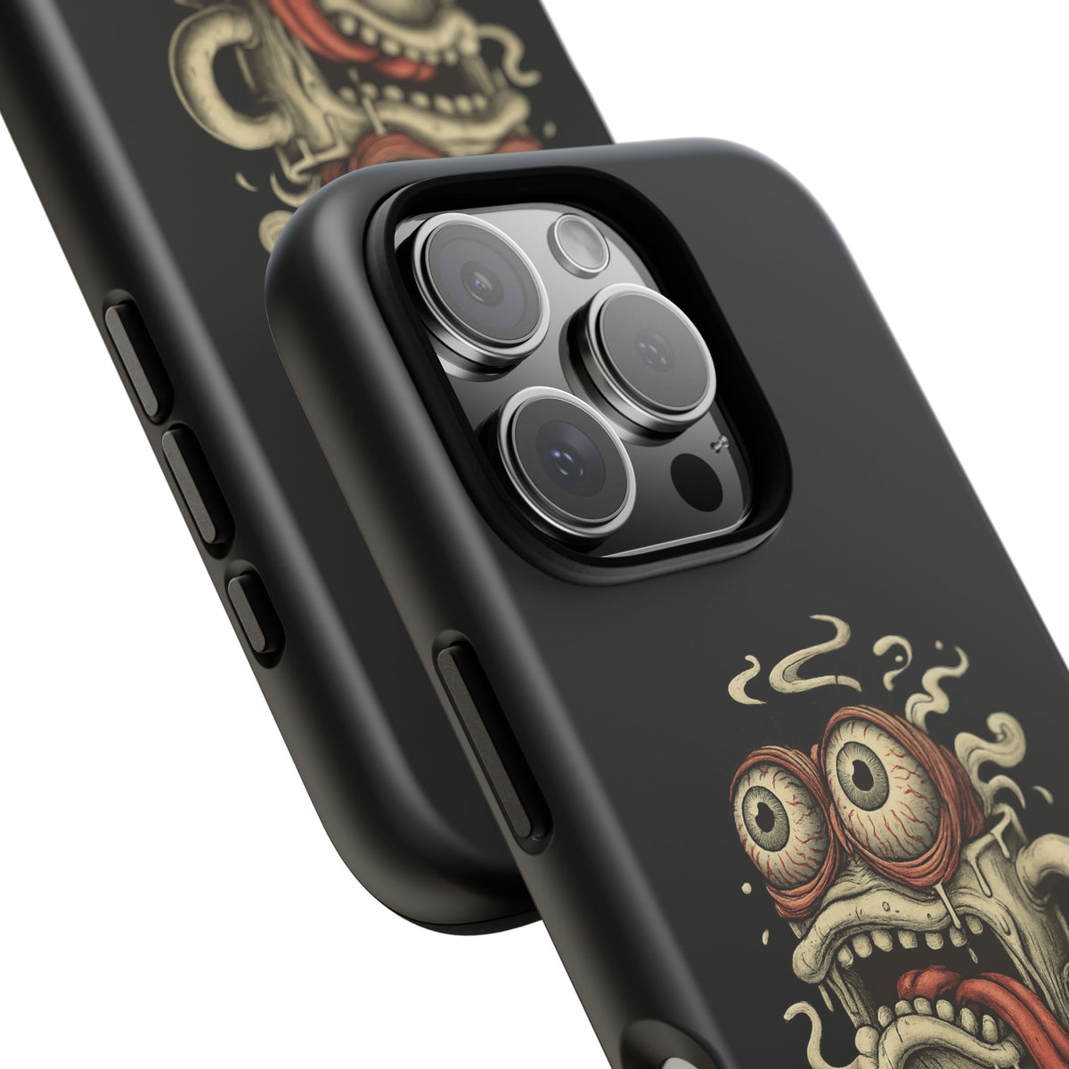 Tough Cases: Retro Hot Coffee Monster Phone Case — Funny 'If Your Mug...' Quote