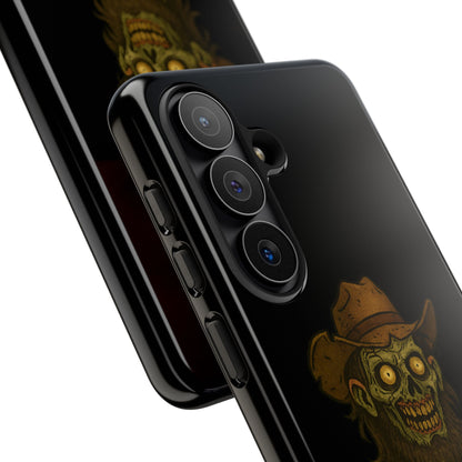 Zombie Cowboy Phone Case — "Ain't No Grave Gonna Hold This Yeehaw" Protective iPhone Cover