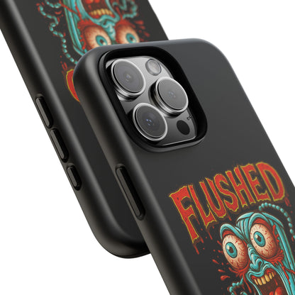 Phone Case — "Flushed But Not Forgotten" Horror Graphic iPhone Cover