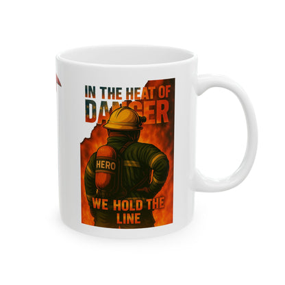 In the Heat of Danger – Firefighter Tribute Mug