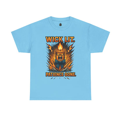 Wick Lit Candle Rage Tee | Patience Gone Graphic T-Shirt