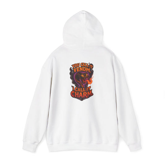Venom I Call It Charm Hoodie — Spooky Snake Graphic Pullover