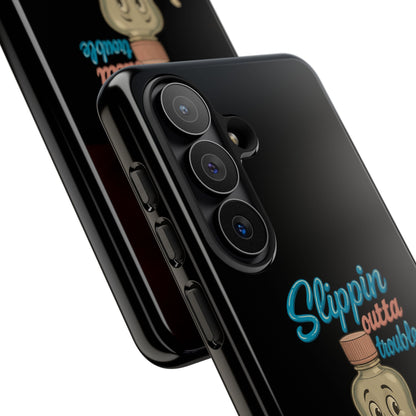Phone Case — Retro 'Slippin Outta Trouble' Baby Bottle Design