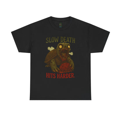 Slow Death Hits Harder – Zombie Turtle Tee