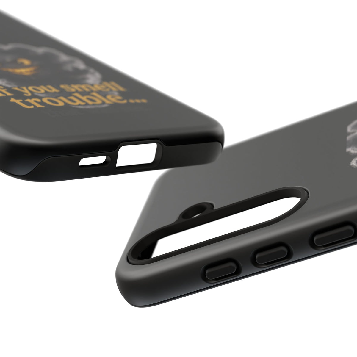 Phone Case — "If You Smell Trouble" Grinning Smoke Monster Protective Case