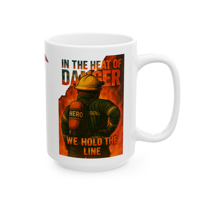 In the Heat of Danger – Firefighter Tribute Mug