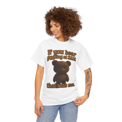 If You Hear Laughing at 3AM teddy bear T-Shirt | Creepy Cute Graphic Tee