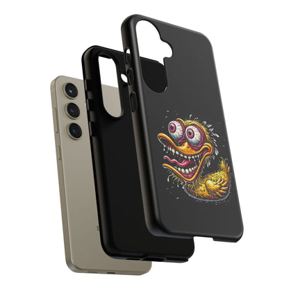Duck Monster Phone Case — Crazy Cartoon Eye Duck Shock Design Tough Case