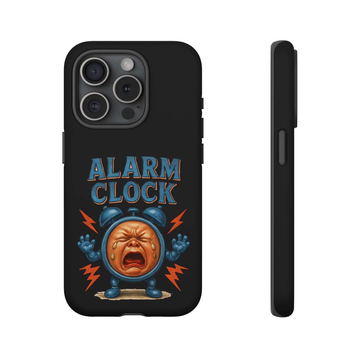 Phone Case — "Alarm Clock" Retro Screaming Clock Protective Cover