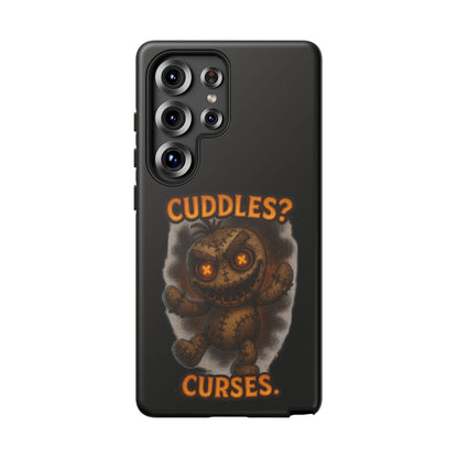 Phone Case — 'Cuddles? Curses.' Voodoo Doll Gothic Protective Case