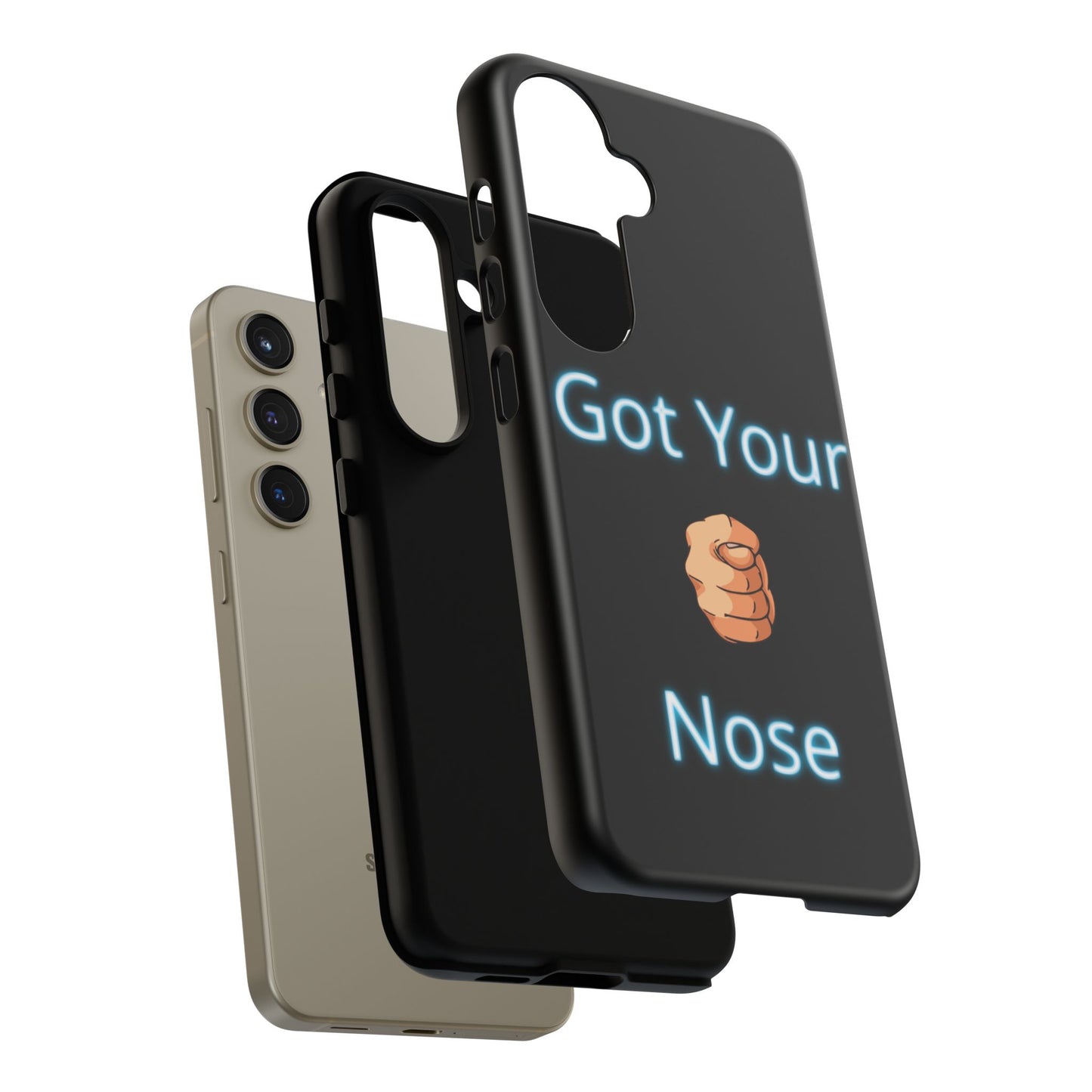 Got Your Nose Phone Case — Funny Neon Fist Design