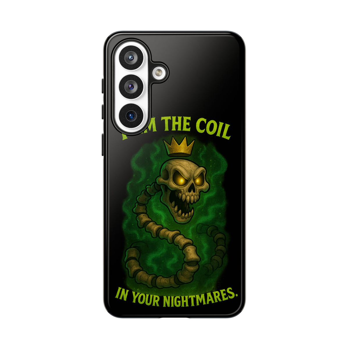 Tough Cases — “I Am The Coil In Your Nightmares” Skull Snake Shockproof Phone Case