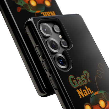Phone Case — "Gas? Nah. I Run on Bad Far Decisions" Funny Cartoon Car Protective Cover