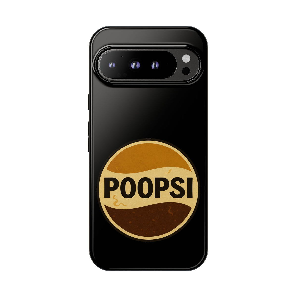 Poopsi Retro Logo Phone Case — Funny Vintage Soda-Inspired iPhone Cover